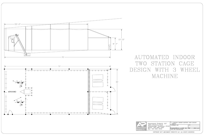 indoor batting cage design